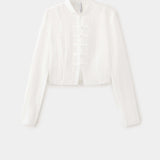 Mango blusa mandarin in off white - Image 1