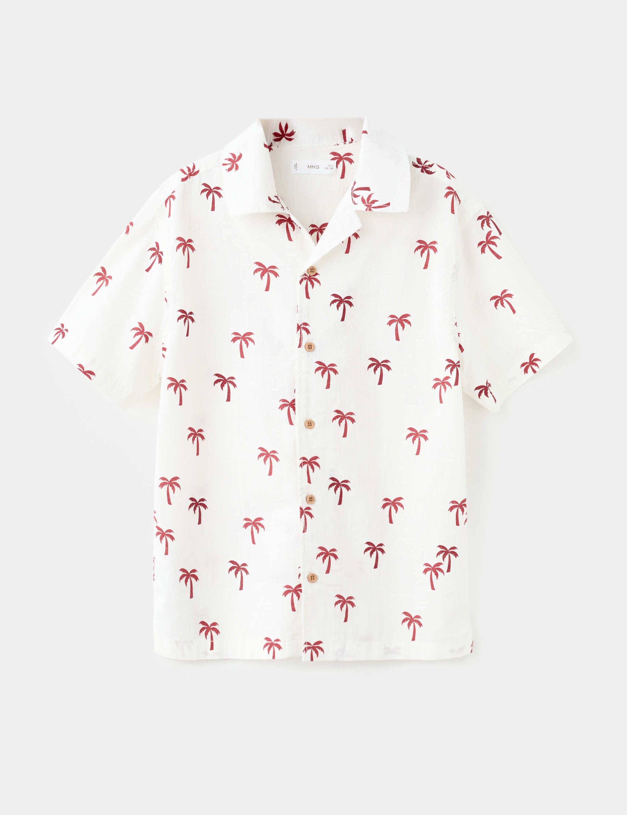 Mango shirt palm in off white - Image 1