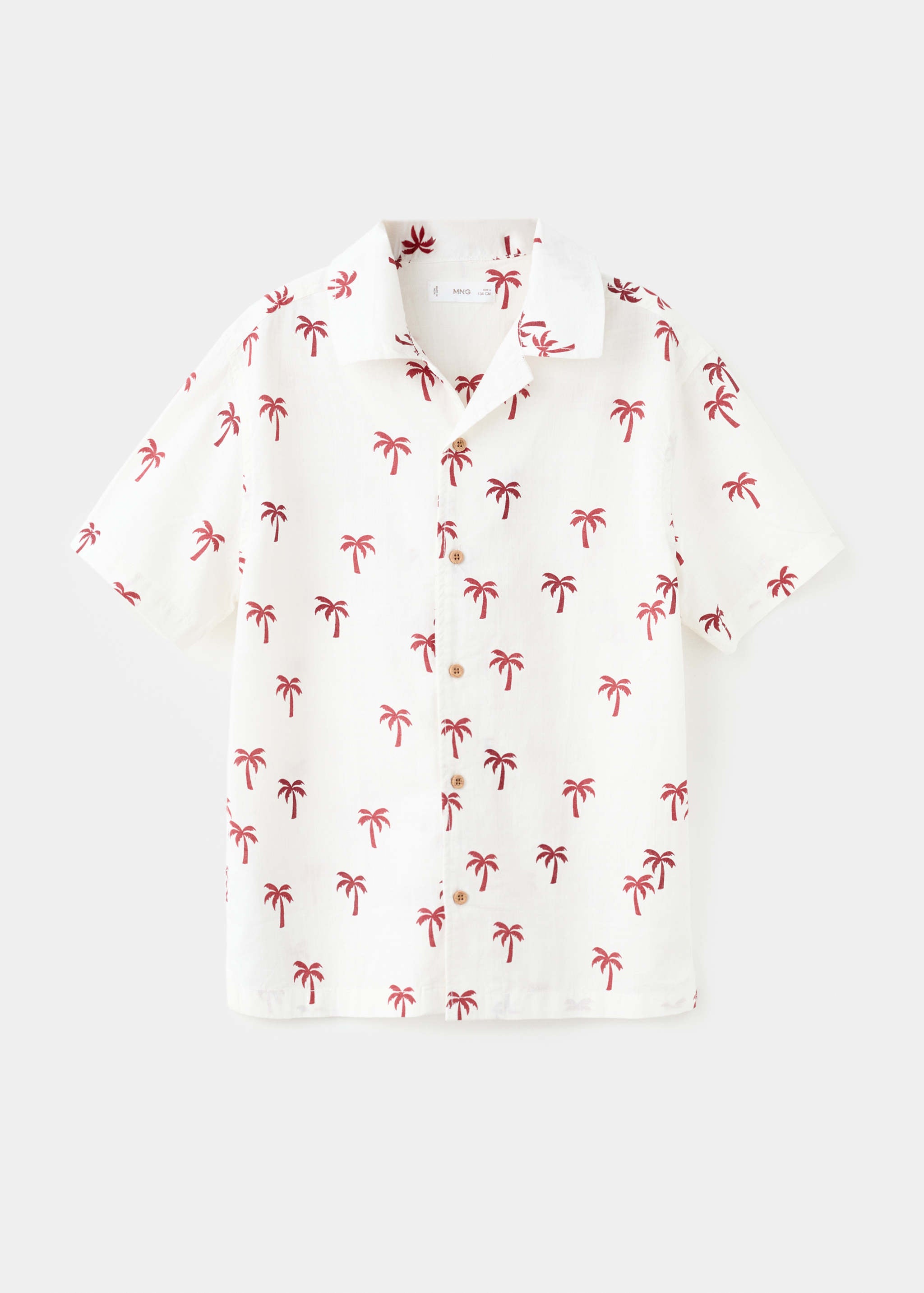 Mango shirt palm in off white - Image 1