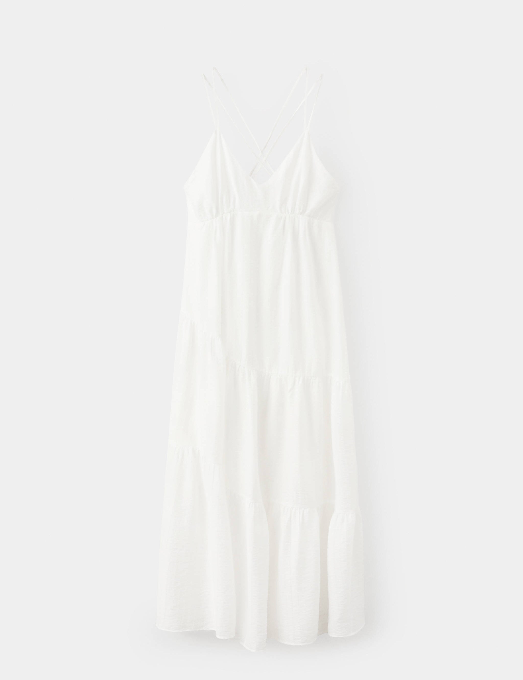 Mango vestido cortes in white - Image 1