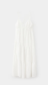 Mango vestido cortes in white - Image 1