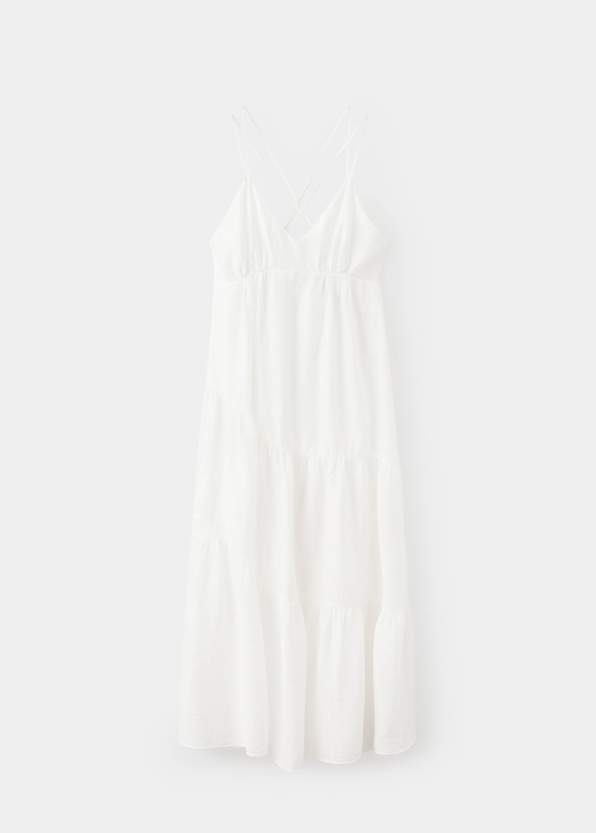 Mango vestido cortes in white - Image 1