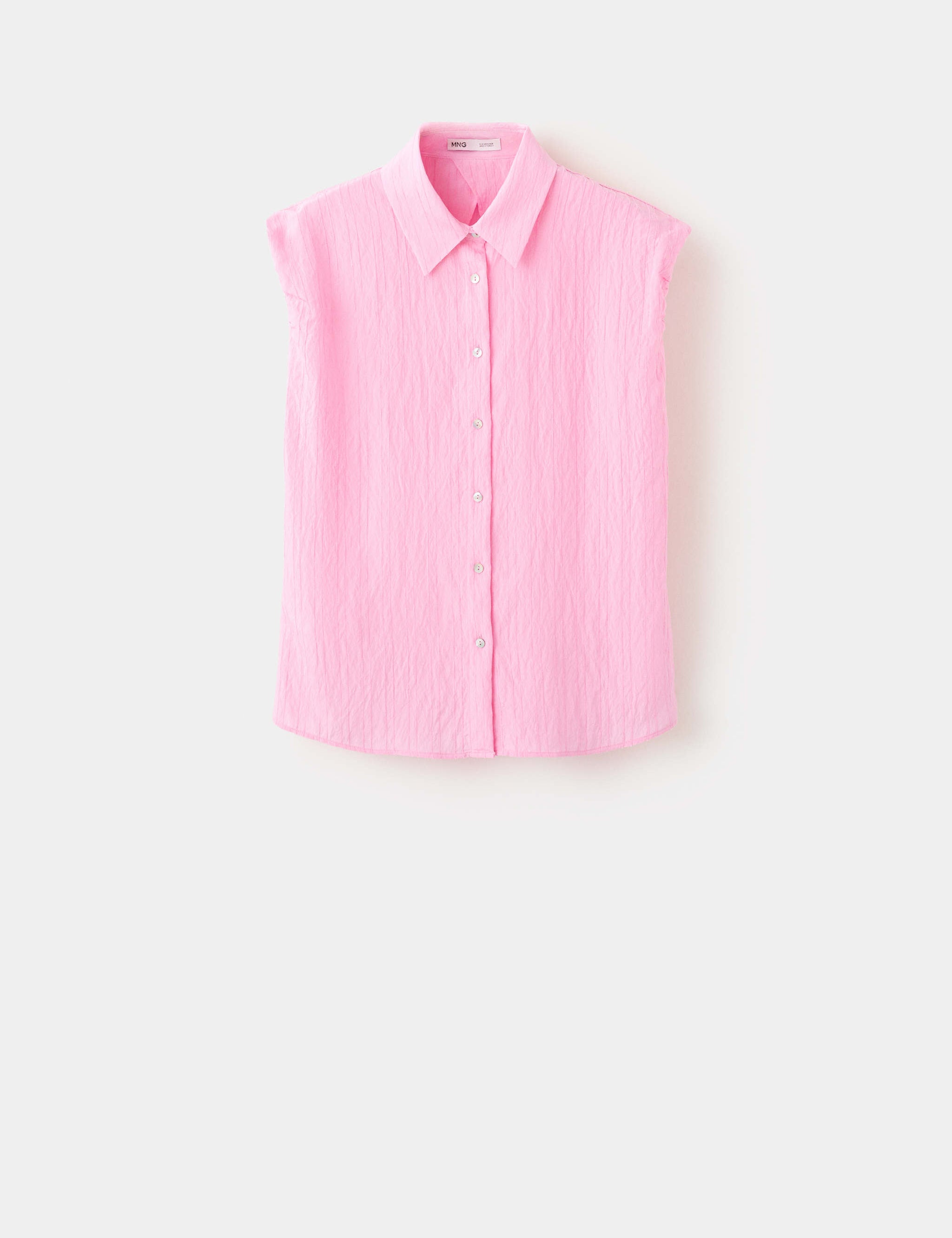 Mango camisa flow in pink - Image 1