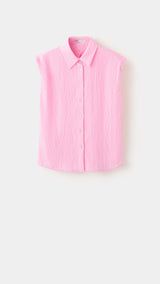 Mango camisa flow in pink - Image 1