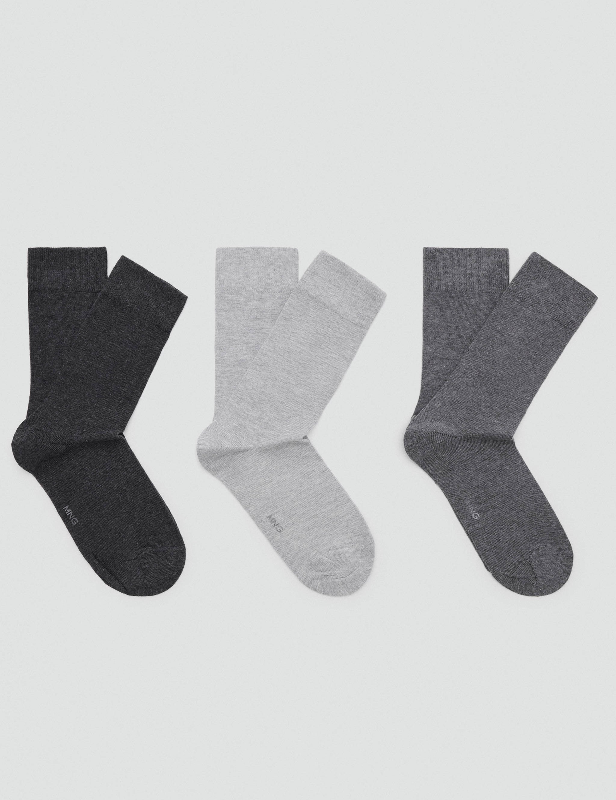 Mango calcetines trigris in grey - Image 1
