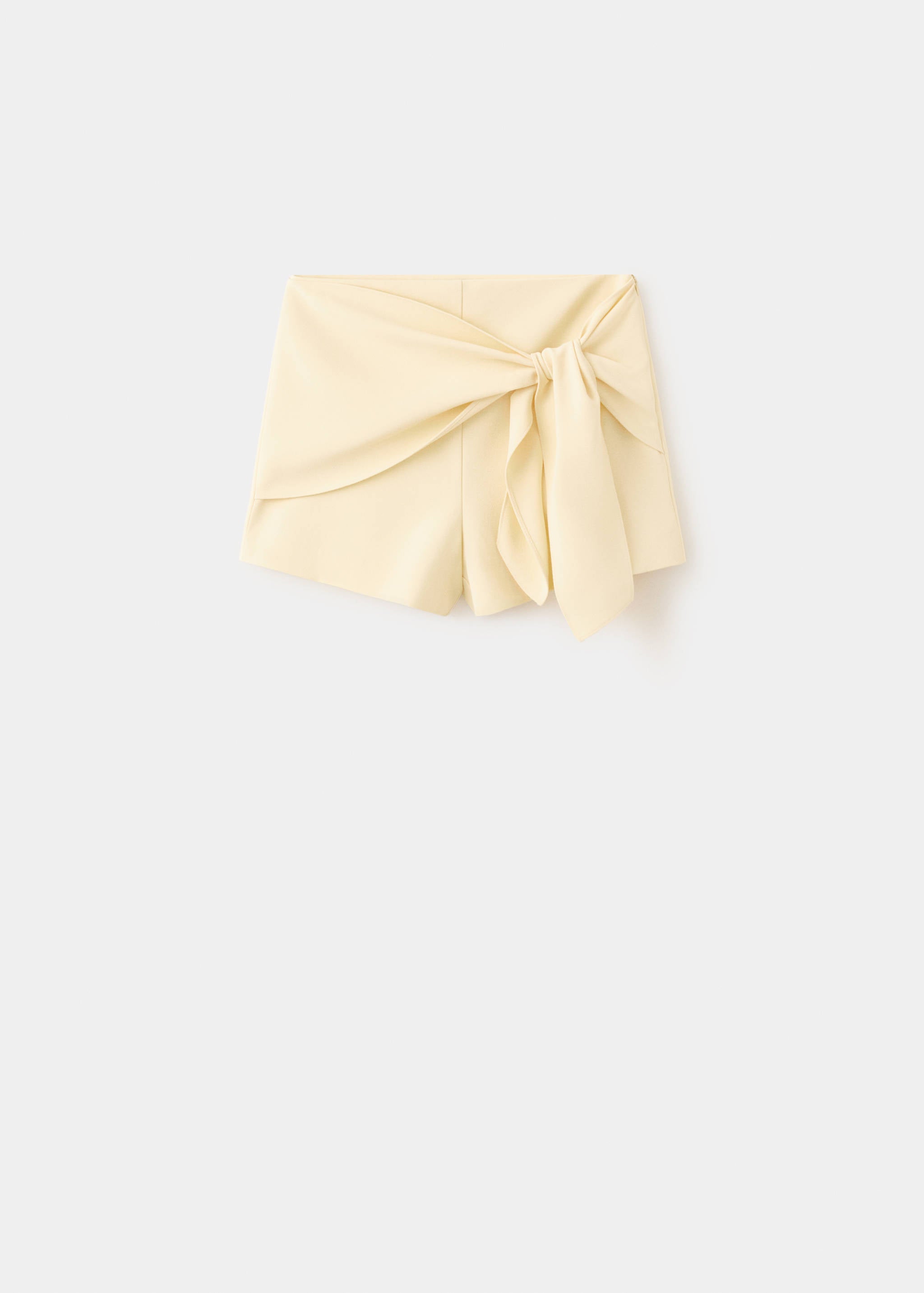 Mango shorts pistacho in pastel yellow - Image 1
