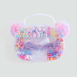 Mango collar beads in pink - Image 1