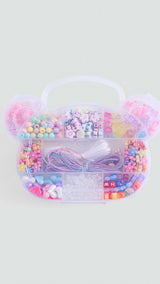Mango collar beads in pink - Image 1