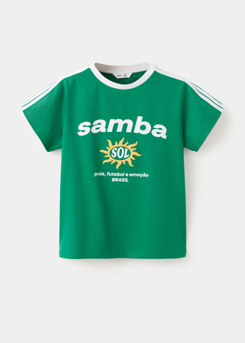Mango t-shirt brasil in billiard