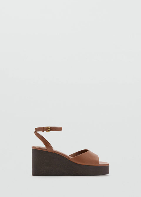 Mango sandalia reno in leather