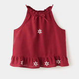 Mango blusa mosset in eggplant - Image 1