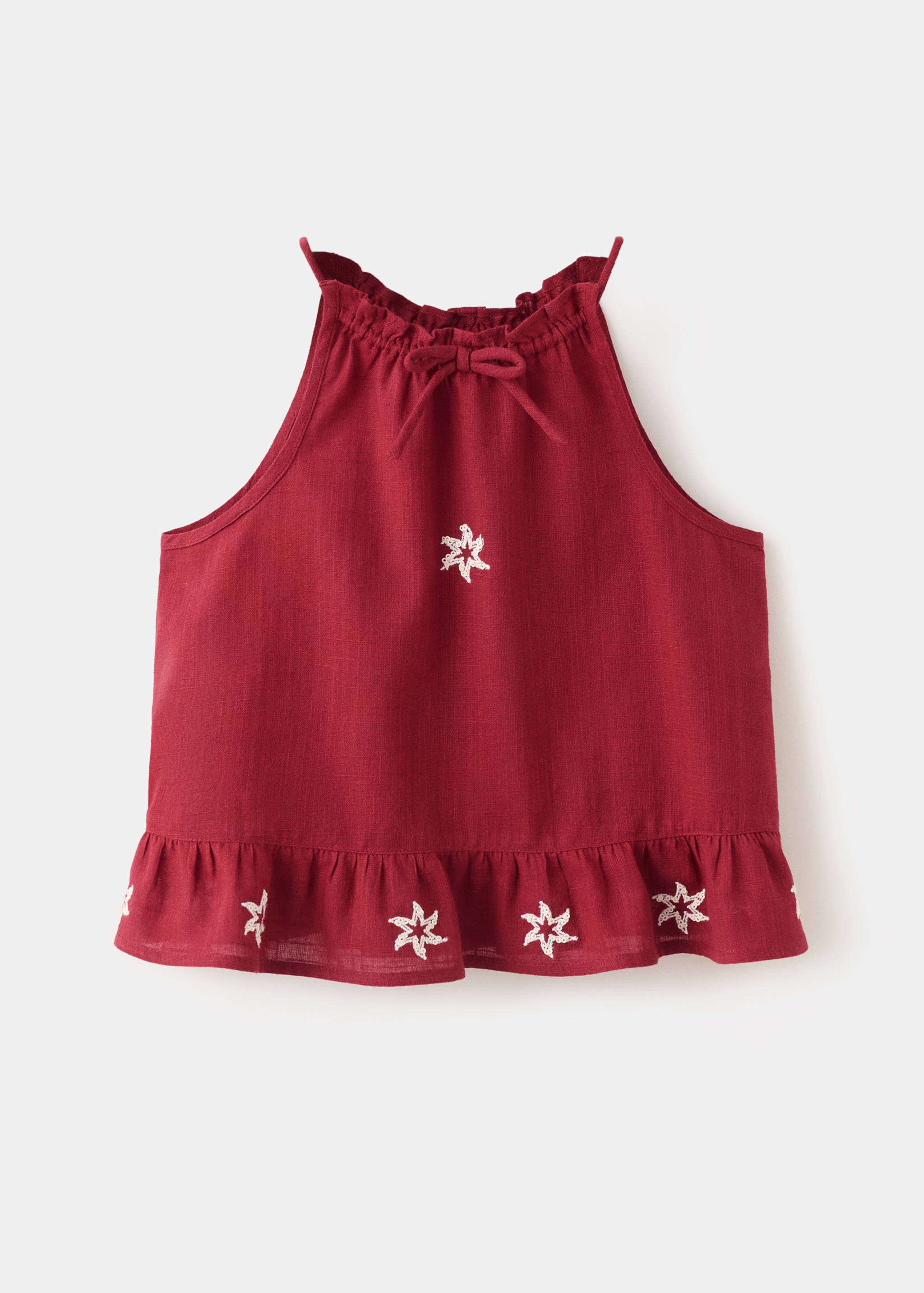 Mango blusa mosset in eggplant - Image 1