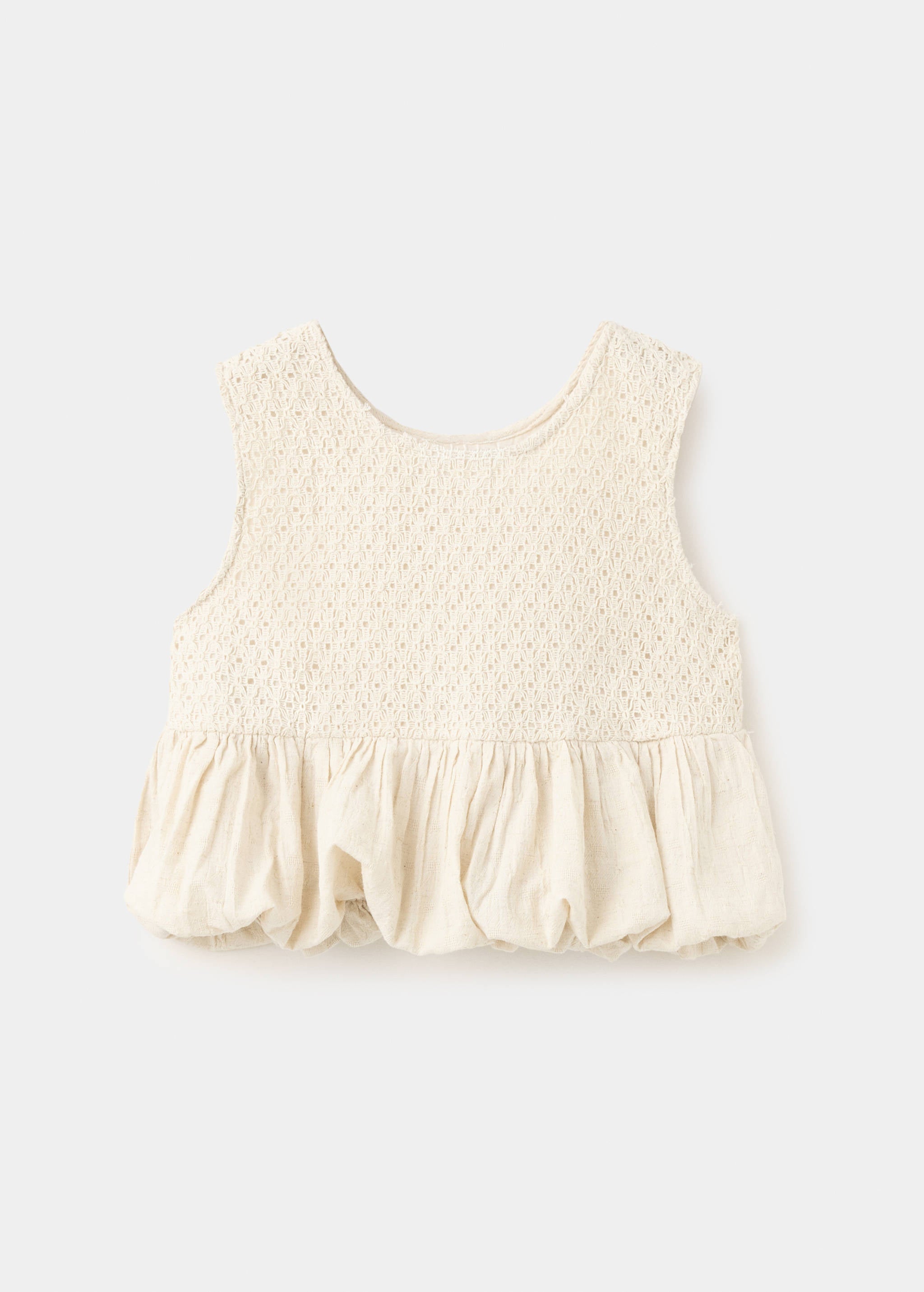 Mango blusa vineset in raw - Image 1