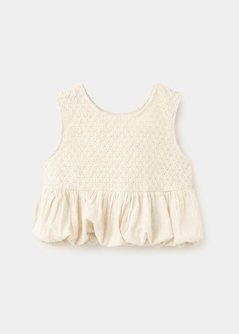 Mango blusa vineset in raw