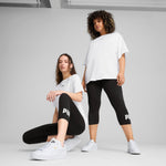 PUMA ESS no. 1 logo 3/4 leggings in black - Image 1