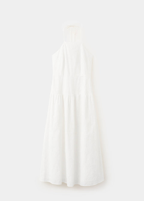 Mango vestido olivia in off white