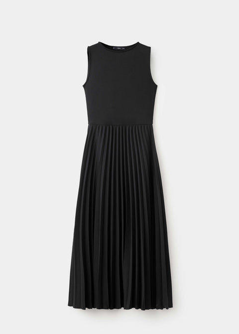Mango dress caldera in black