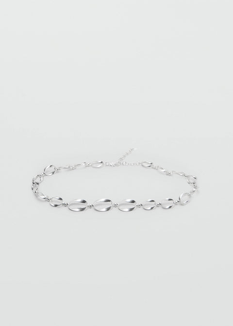 Mango belt ana in silver