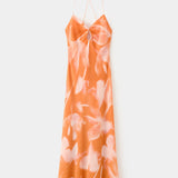 Mango vestido marcelo in orange - Image 1