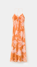 Mango vestido marcelo in orange - Image 1