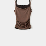 Mango top noa in brown - Image 1
