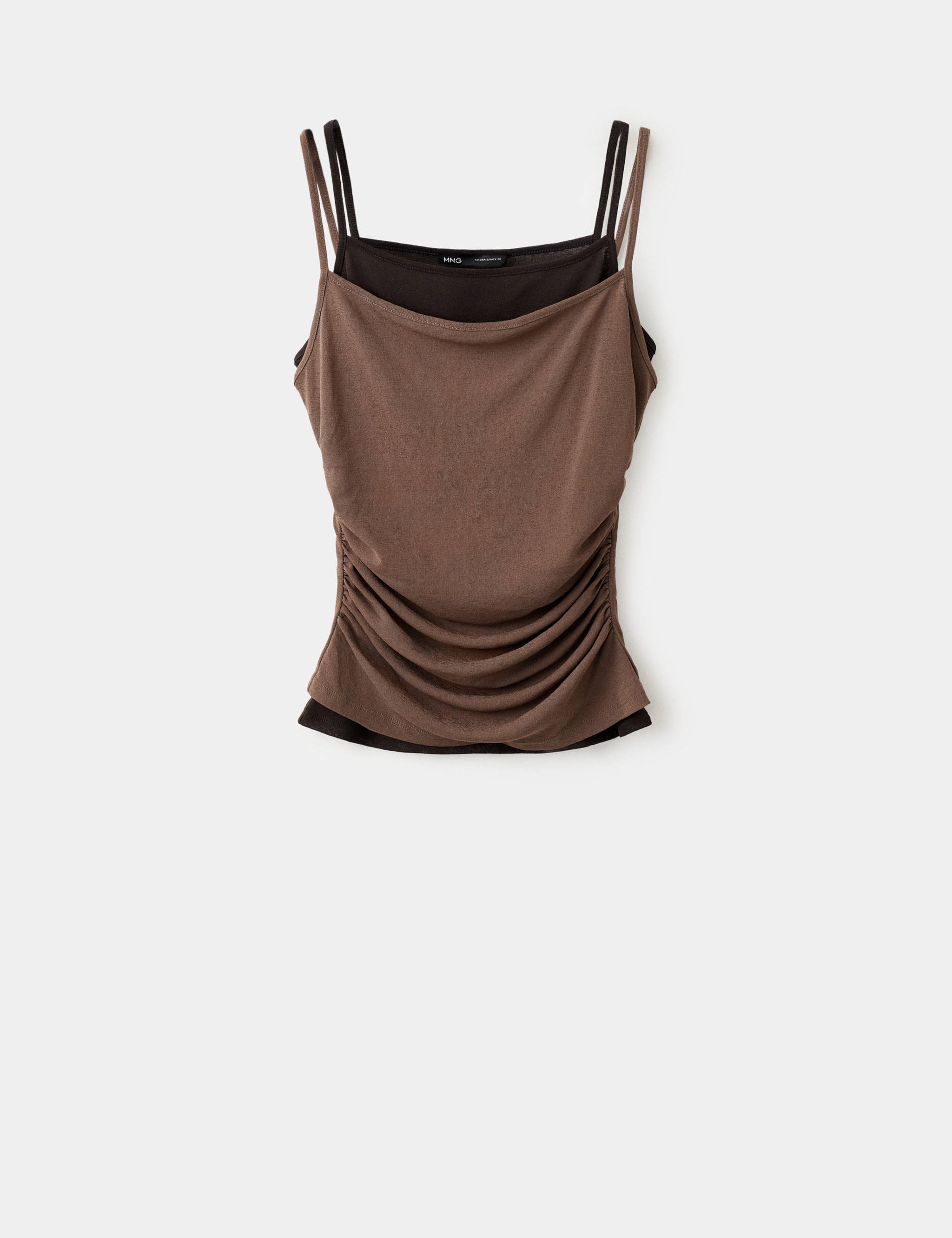 Mango top noa in brown - Image 1