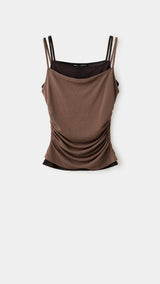 Mango top noa in brown - Image 1