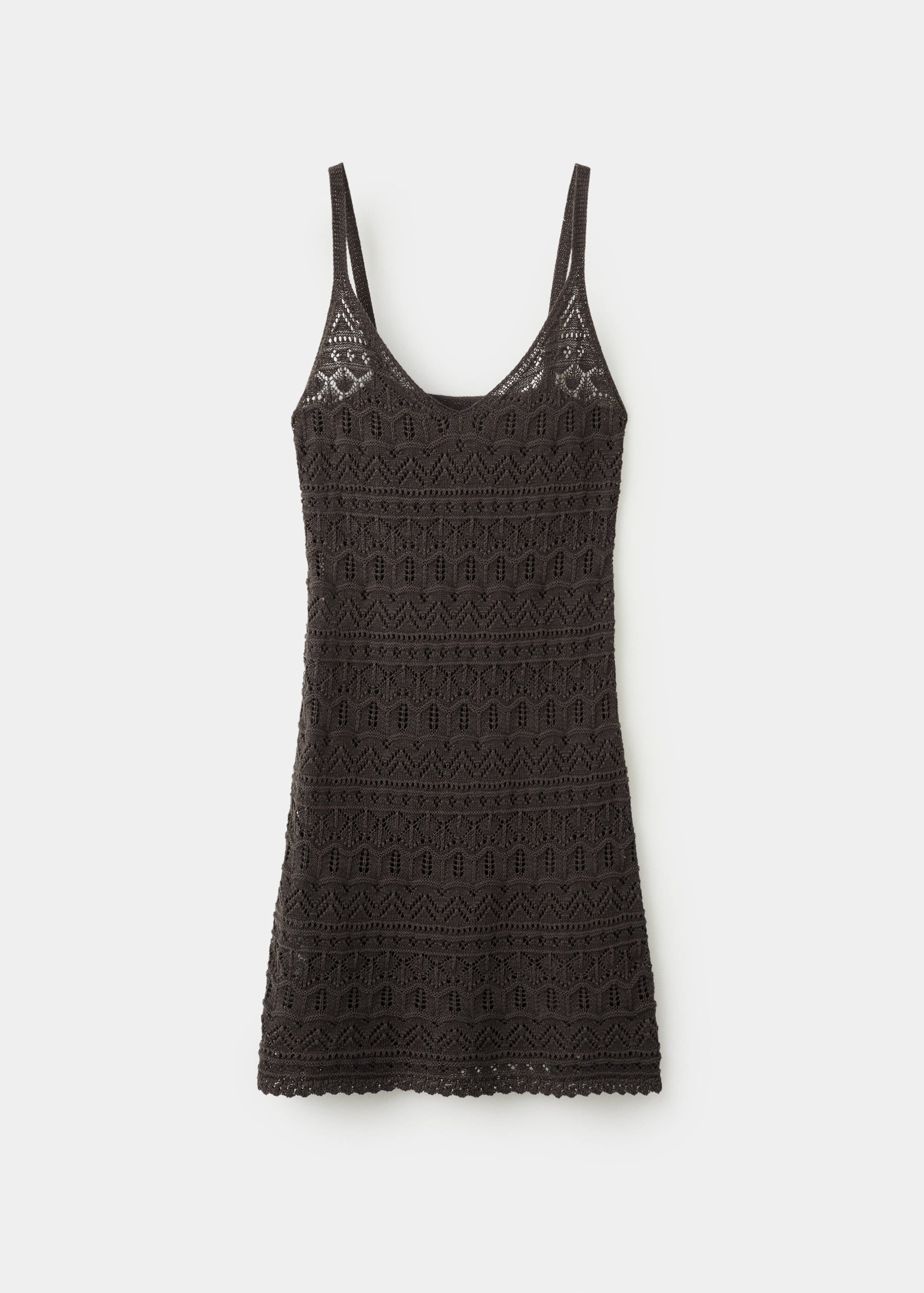 Mango vestido sikan in chocolate - Image 1