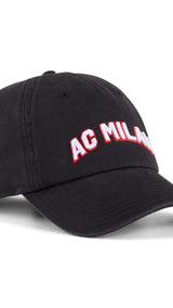 PUMA AC milan ftblCulture cap in black and for all time red - Image 1
