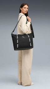 PUMA ESSENTIALS training 19L shopper bag in black - Image 1
