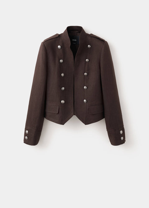 Mango chaqueta juan in chocolate