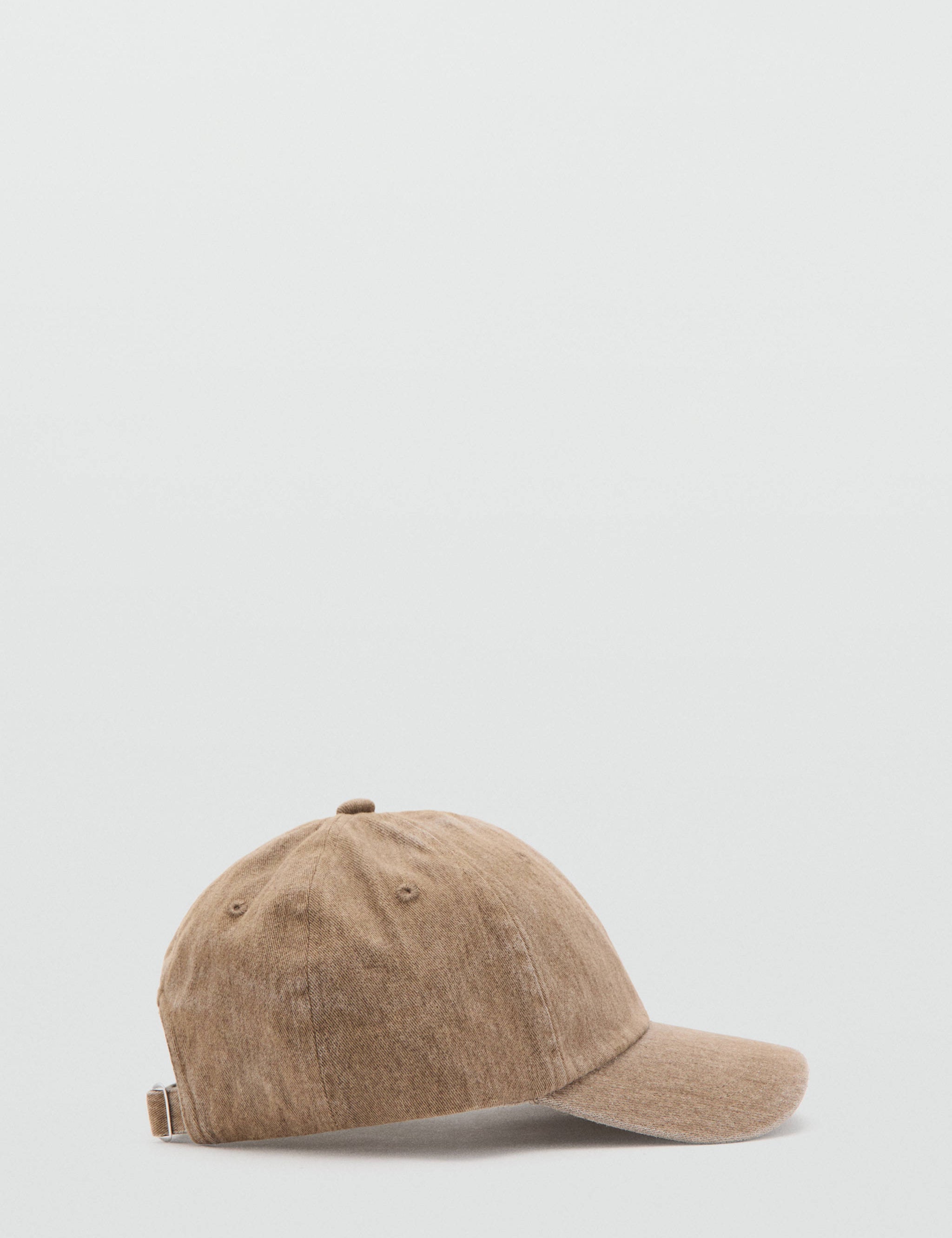 Mango gorra basic in beige - Image 1