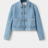 Mango cazadora bimba in medium denim - Image 1
