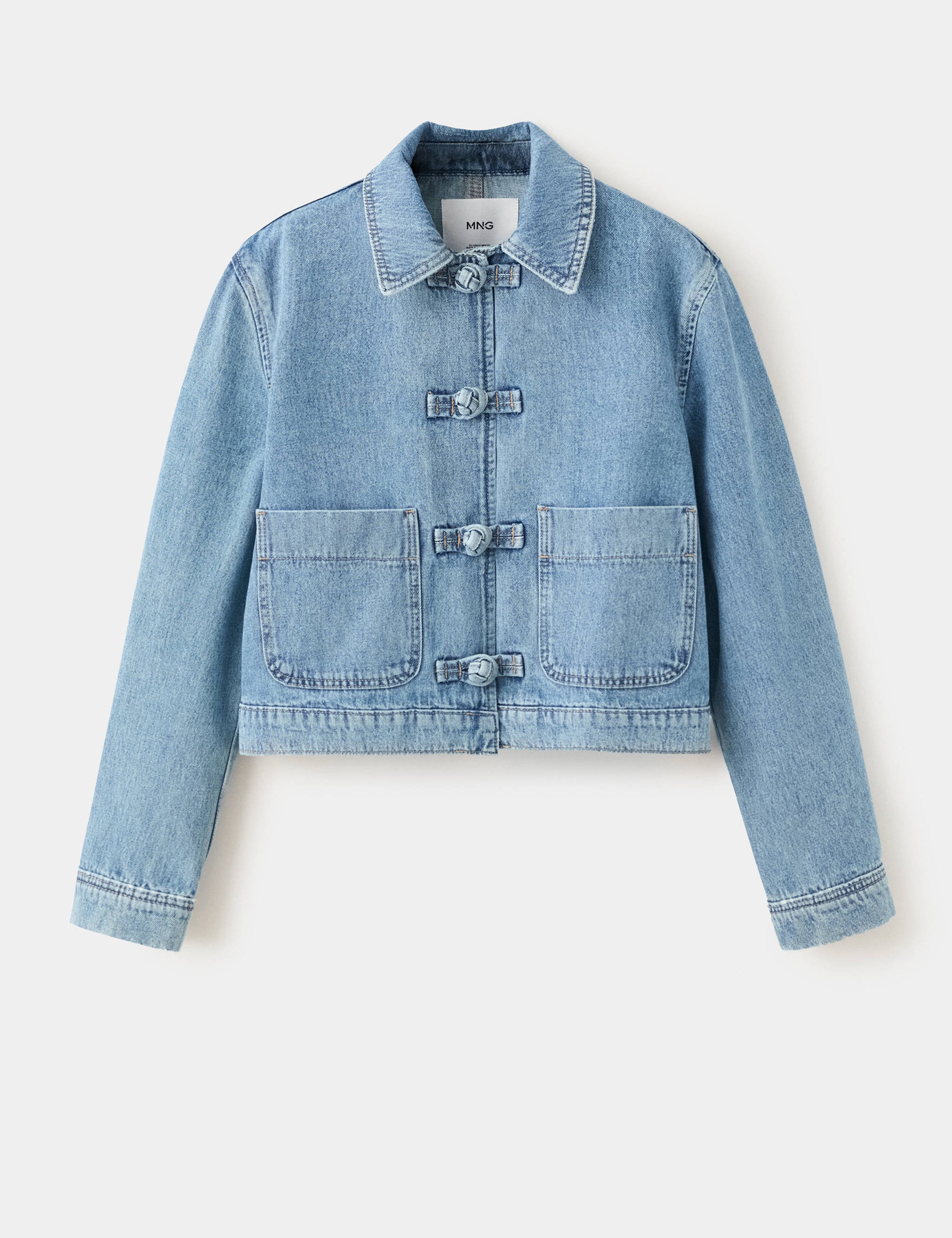 Mango cazadora bimba in medium denim - Image 1