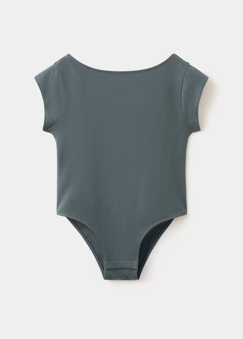 Mango bodysuit barto in anthracite