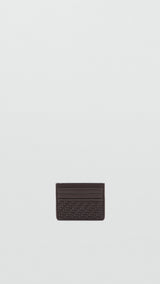 Mango tarjetero woven in brown - Image 1
