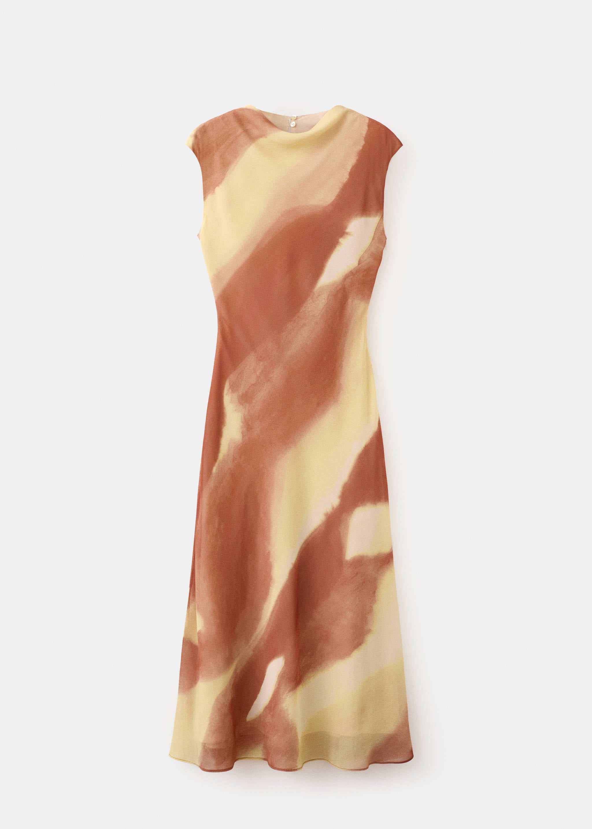 Mango vestido noel2 in pastel yellow - Image 1