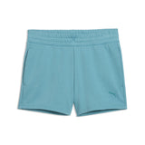 PUMA essentials cat logo 4’’ shorts women in baltic sea blue - Image 1