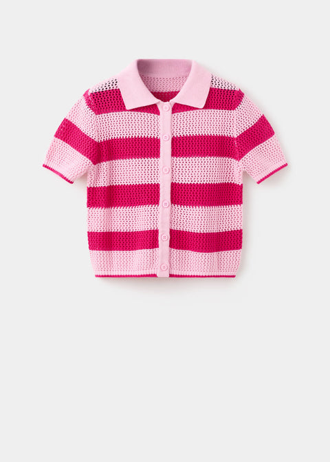 Mango cardigan babilon in pink