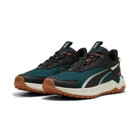 PUMA Extend lite trail running shoes in green terrain