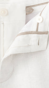 Mango bermudas carp in off white - Image 2