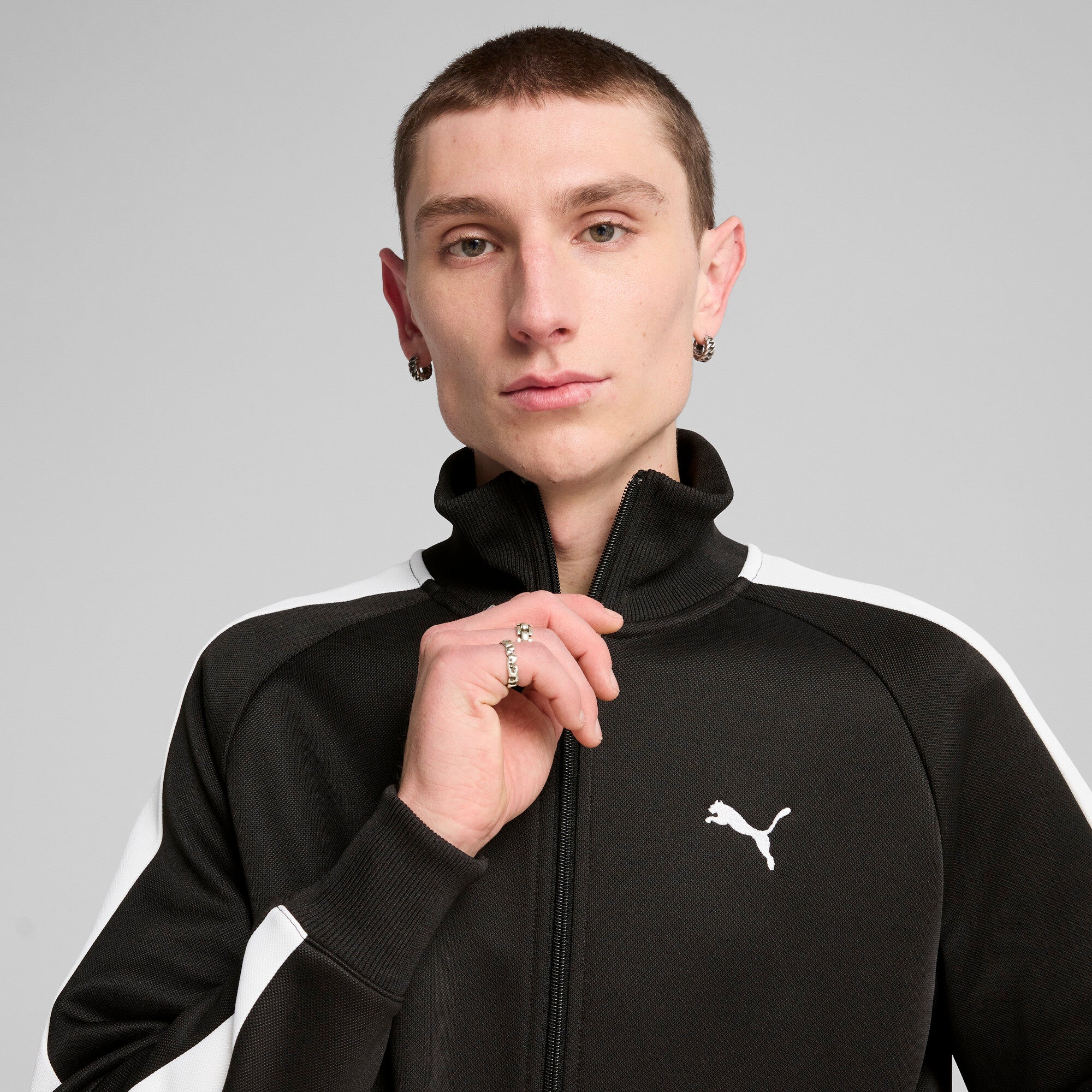 PUMA T7 ALWAYS ON track jacket in black - Image 2