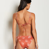 Etam funk - biki ficelle in brown print