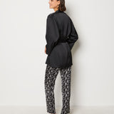 Etam sety - pyj 3 pc spe in black print