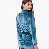 Etam velvety - chemise in fir green