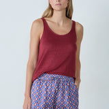 Etam mally - short in blue/green print