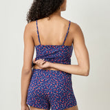 Etam molly fleurs - short in navy
