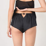 Etam virtuose satin - short in black