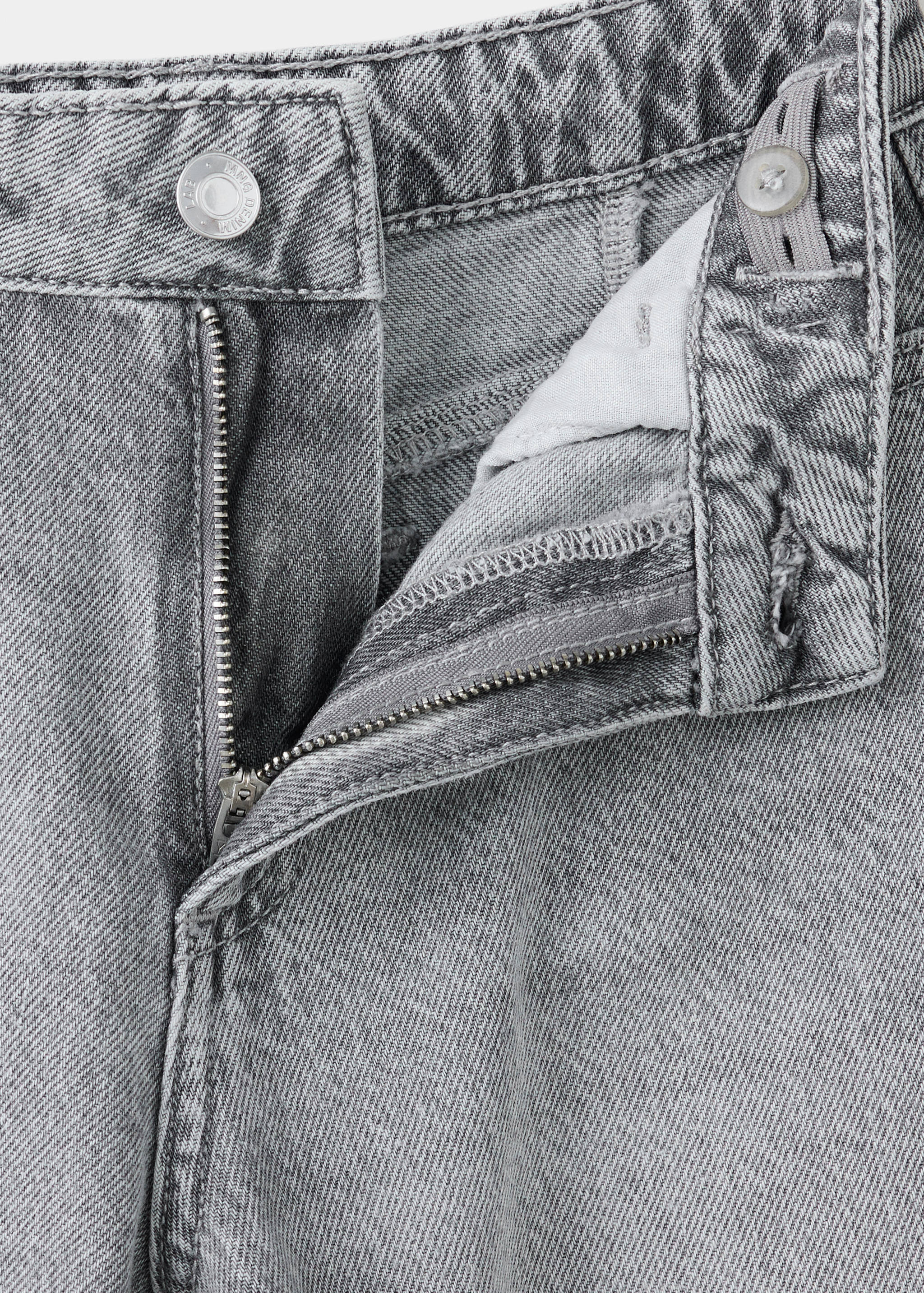 Mango jeans culotter in grey denim - Image 2