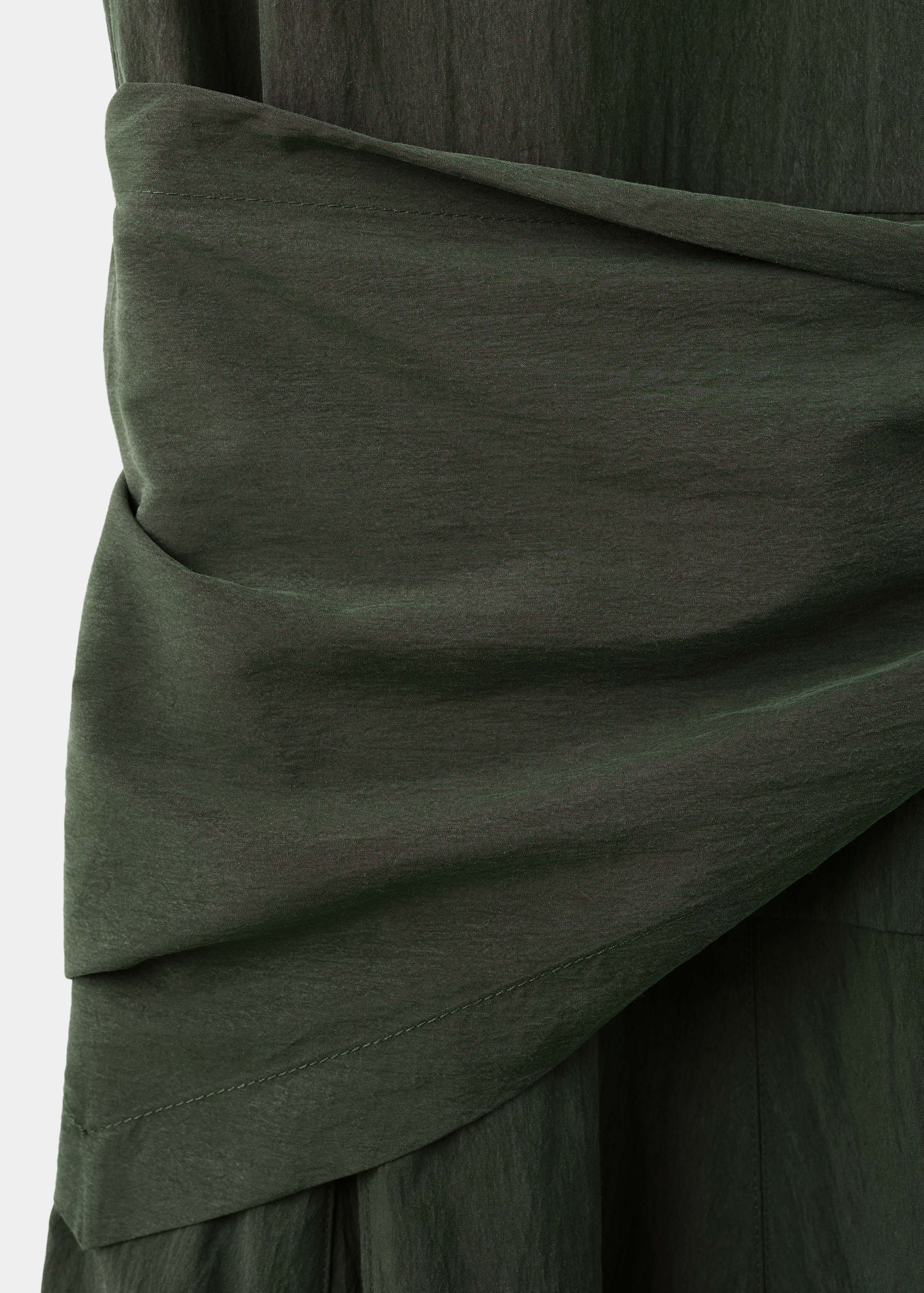 Mango dress scarf in khaki - Image 2